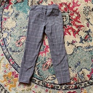 High Waist Plaid Pants